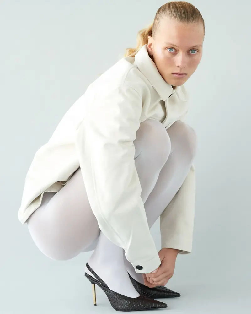 Jenna Mach — White on white, photographed by Christopher Morel