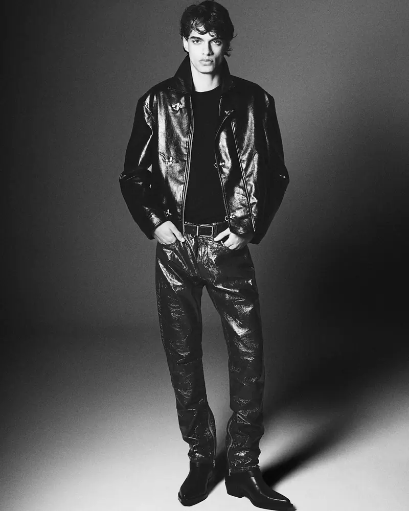 Stefano Scholtens — Head-to-toe leather, photographed by Christopher Morel